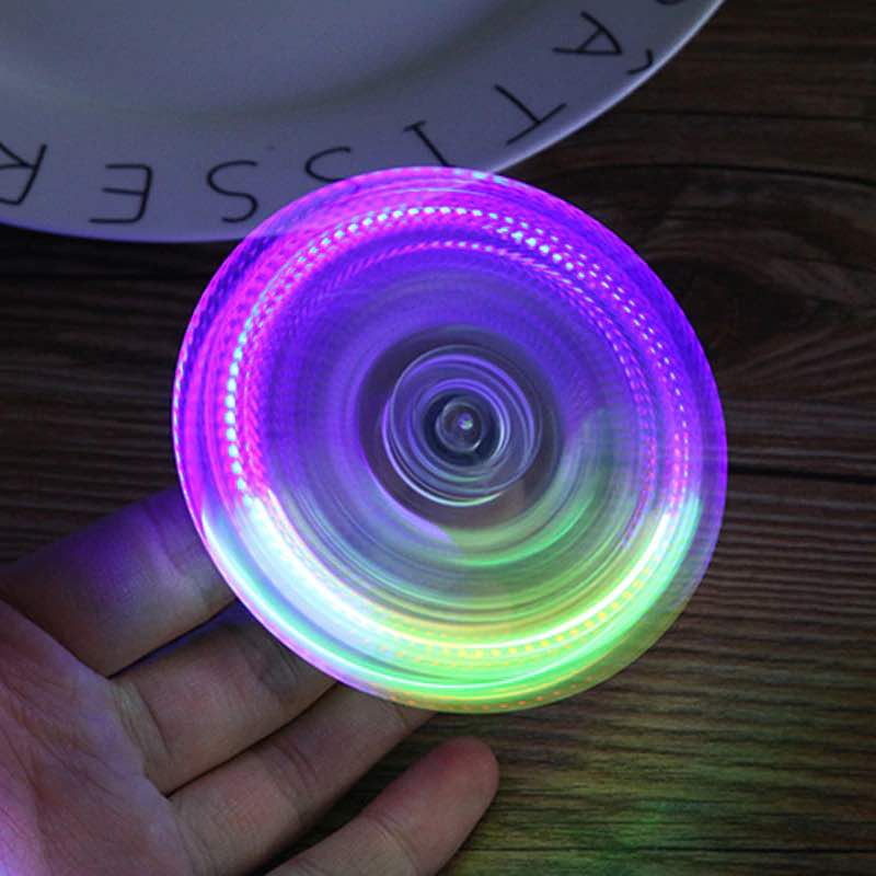 Hand spinner lumineux 3 led, couleur aléatoire